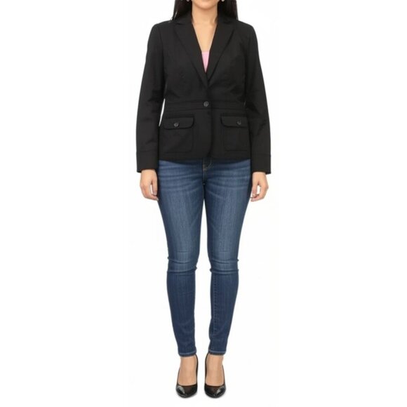 Women's Attention Cotton Blend Blazer, size 6 - Picture 1 of 11